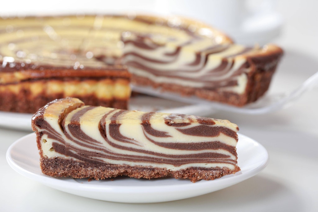 Rezept für Zebra-Käsekuchen: Sieht gut aus und schmeckt fantastisch.