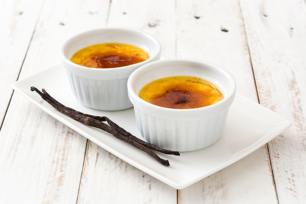 Ein Hochgenuss am Ende jedes Menüs: die Crème brûlée.