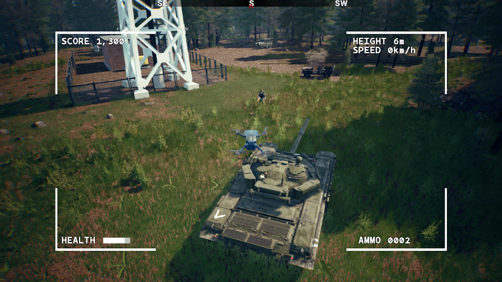 In dem Drohnen-Spiel Death from Above müssen unter anderem russische Panzer abgeschossen werden.