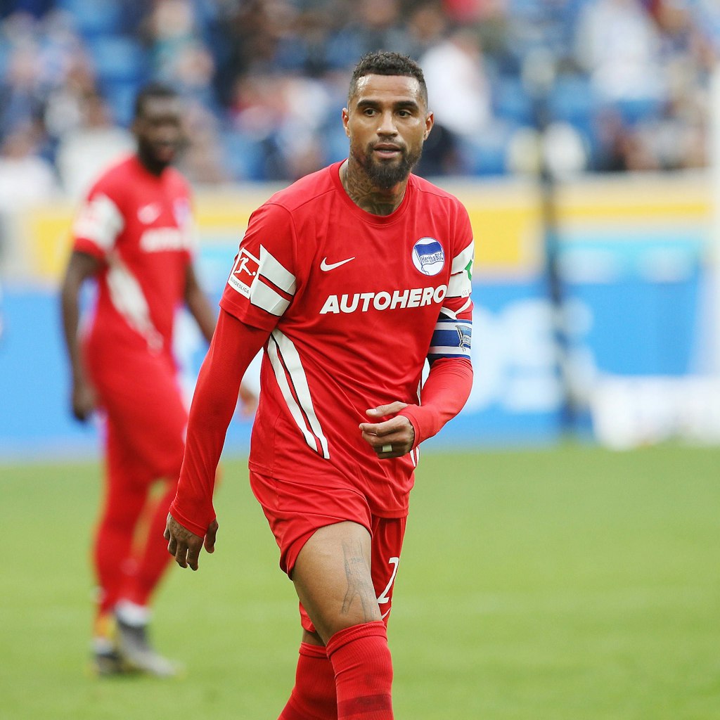 Leitwolf Kevin-Prince Boateng wurde beim 1:3 in Hoffenheim in der 65. Minute eingewechselt. Doch er konnte den Untergang von Hertha BSC nicht verhindern.