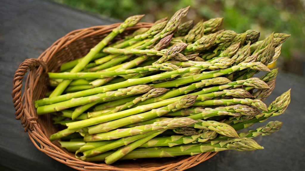 Grüner Spargel ist perfekt für Spargel-Risotto.