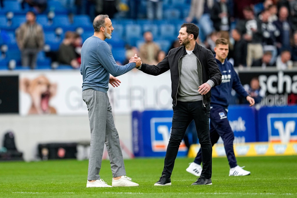 Hertha BSC und Trainer Sandro Schwarz bauten in Sinsheim mit einer Nicht-Leistung die TSG Hoffenheim wieder auf und retteten TSG-Trainer Pellegrino Materazzo den Job. 