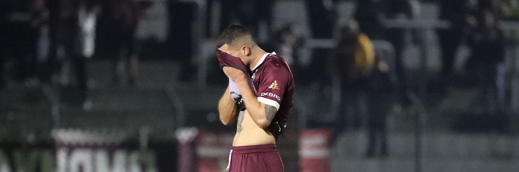 Andreas Pollasch und seine Kollegen vom BFC Dynamo hatten nach dem Kick gegen Viktoria 89 Trost nötig.