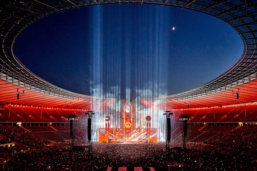 Auch im Berliner Olympiastadion werden die Rocker von Rammstein ihre Bühne aufbauen.