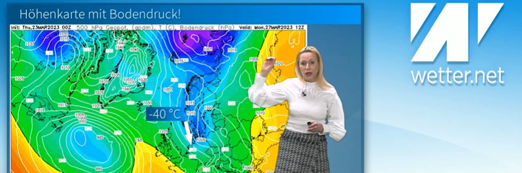 Wetter.net-Moderatorin Kathy Schrey erklärt den extremen Kaltluftvorstoß, der uns den Winter zurückbringt.