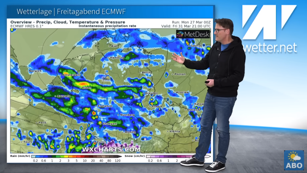 Das ruppige Wetter dauert an. Diplom-Meteorologe Dominik Jung erklärt die Wetterkarte.