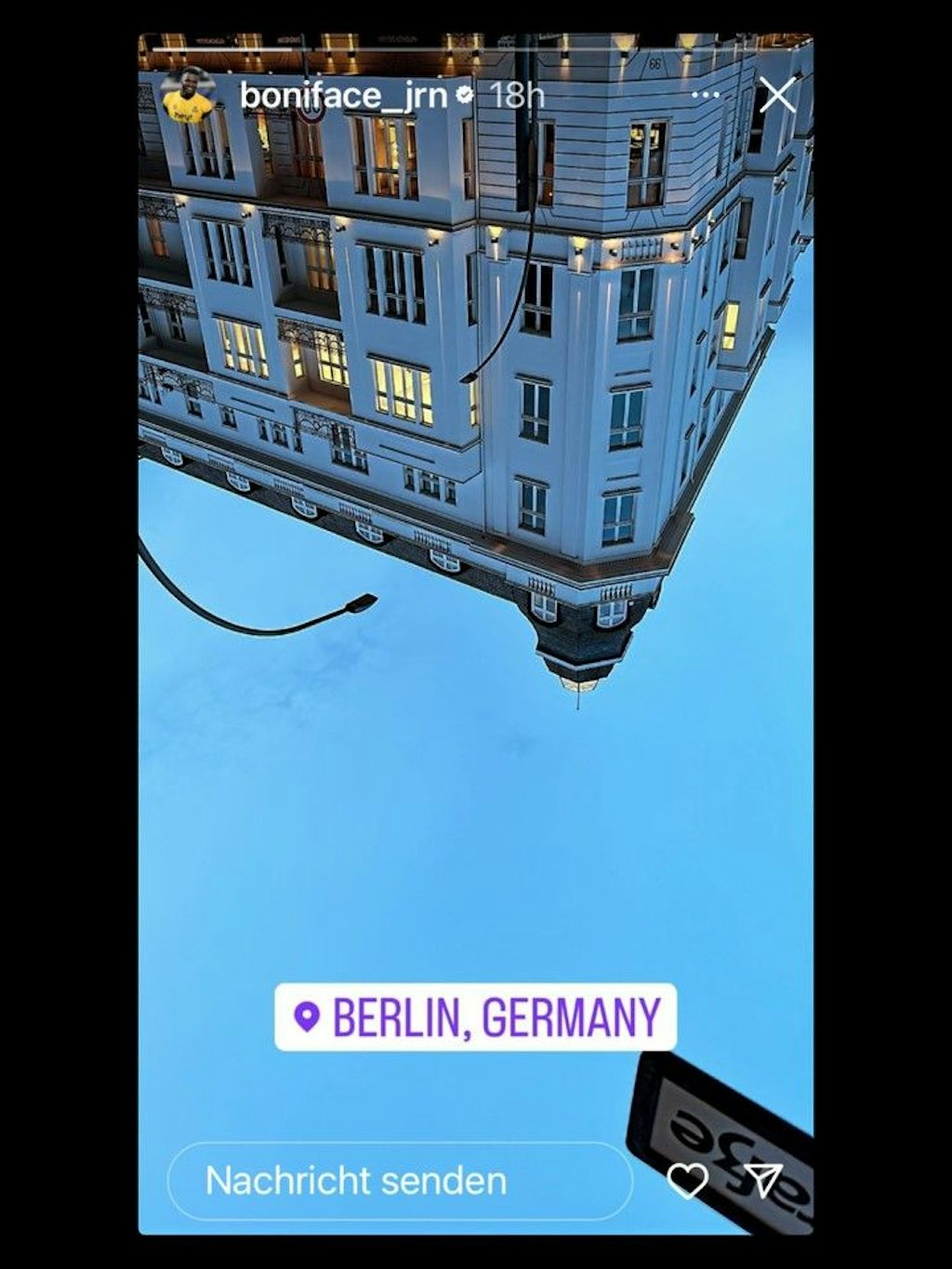 Hypte mit einer Insagram-Story Gerüchte um einen möglichen Wechsel zum 1. FC Union: Victor Boniface.