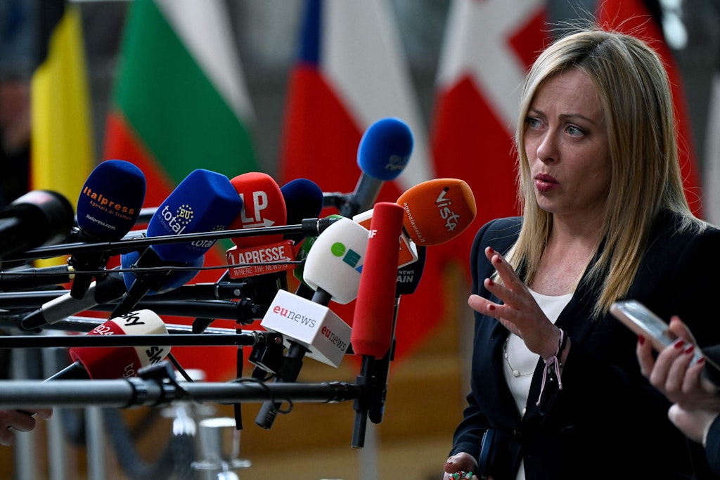 Italiens rechte Regierungschefin Giorgio Meloni.