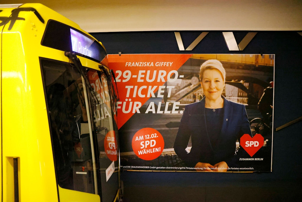 Die Berliner SPD hatte sich schon zur Wahl für das 29-Euro-Ticket in Berlin starkgemacht.