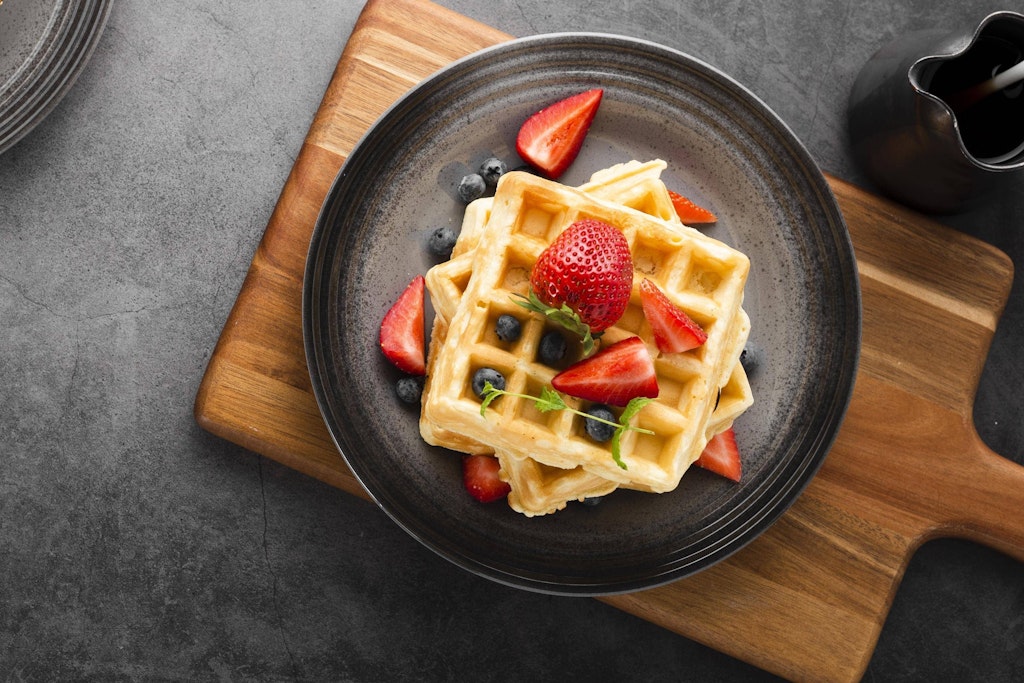 Waffeln mit Buttermilch sind einfach unglaublich fluffig und lecker.