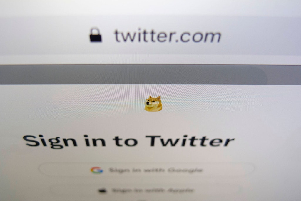 Im Browser hat Twitter ein neues Symbol: Den Hund vom Dogecoin.