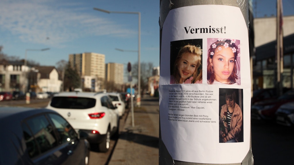 Mit Plakaten suchte die Familie nach der verschwundenen Rebecca Reusch.