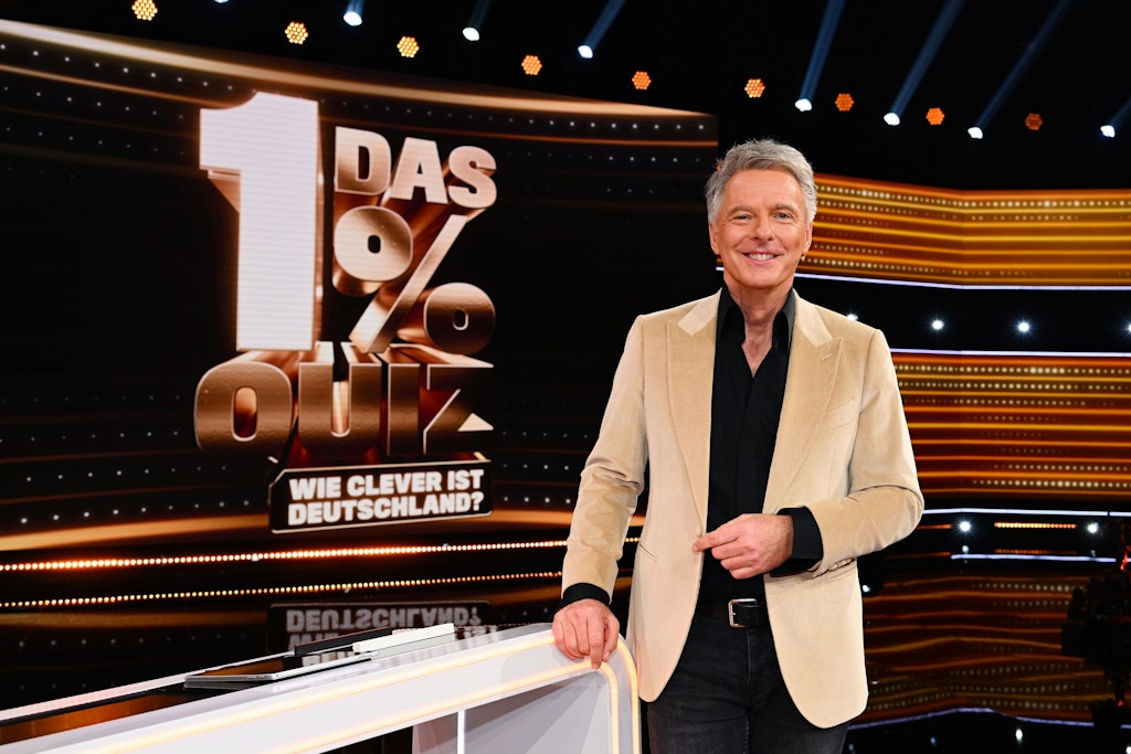 TV-Star Jörg Pilawa moderiert das neue „1 % Quiz“ bei Sat.1.