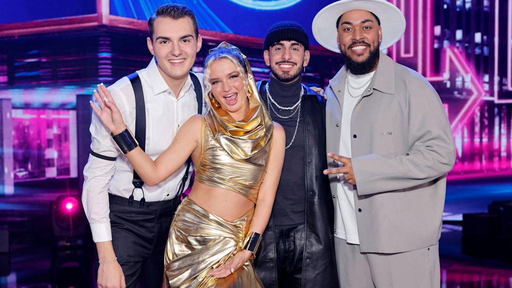 Lorent Berisha, Monika Gajek, Kiyan Sepehr Yousefbeik und Sem Eisinger waren die Finalisten von DSDS 2023.