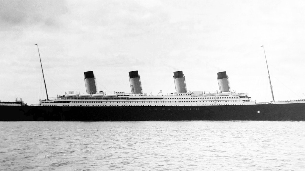 Dieses Foto ist eines der wenigen, die es heute von der Titanic gibt.