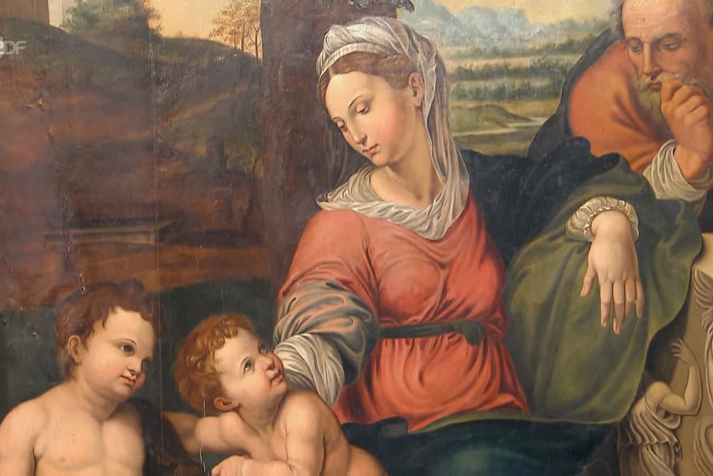 Die heilige Familie, gemalt von einem unbekannten Künstler, sorgt bei den „Bares für Rares“-Händlern für Entzücken.