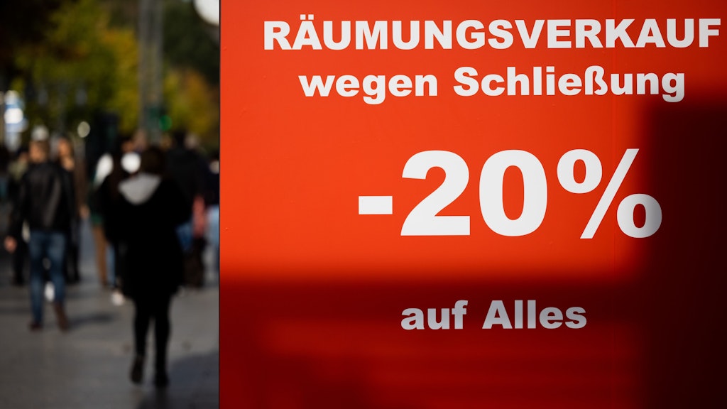 Geschäftsaufgaben und Leerstand greifen in Deutschland um sich.