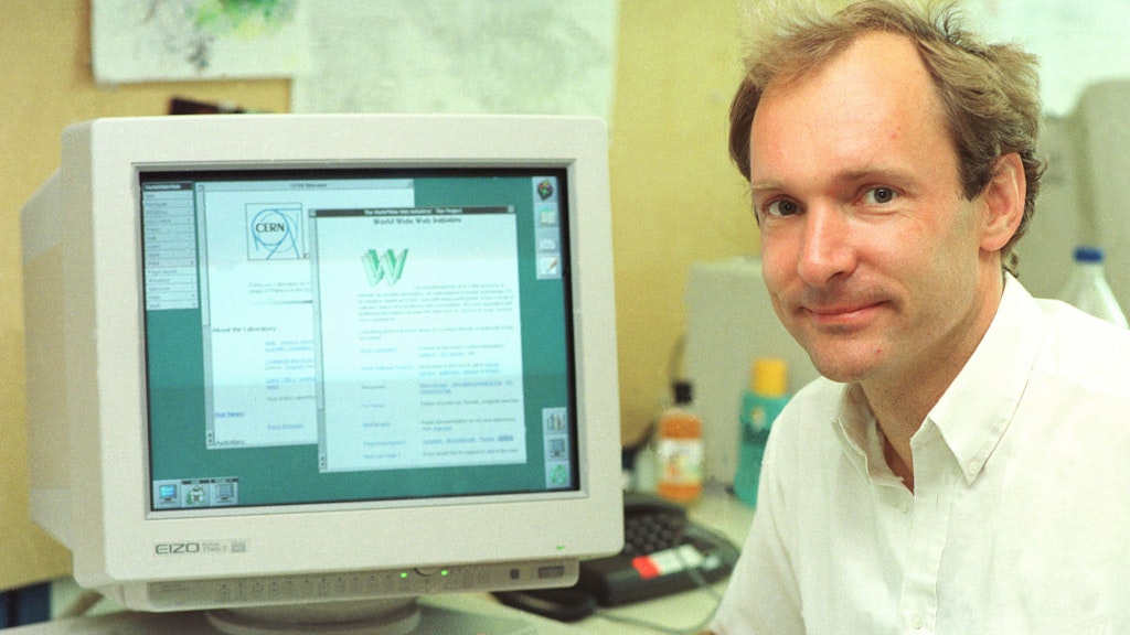 Tim Berners-Lee bei CERN in Genf wollte vor 30 Jahren eigentlich den Informationsaustausch unter Kollegen vereinfachen. 