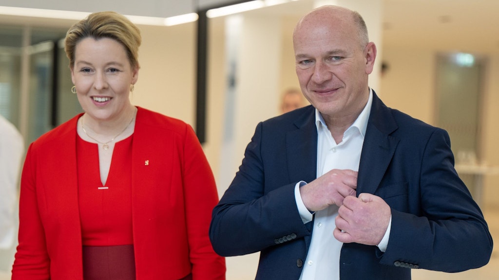 Chebli will die Arbeit von Berlins neuem Regierenden Bürgermeister Kai Wegner (CDU) und seiner Vize, Franziska Giffey (SPD) von der SPD kontrollieren lassen.