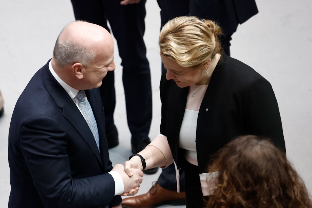 Kai Wegner und Franziska Giffey sollten Toleranz bei Gewissensentscheidungen wallten lassen.