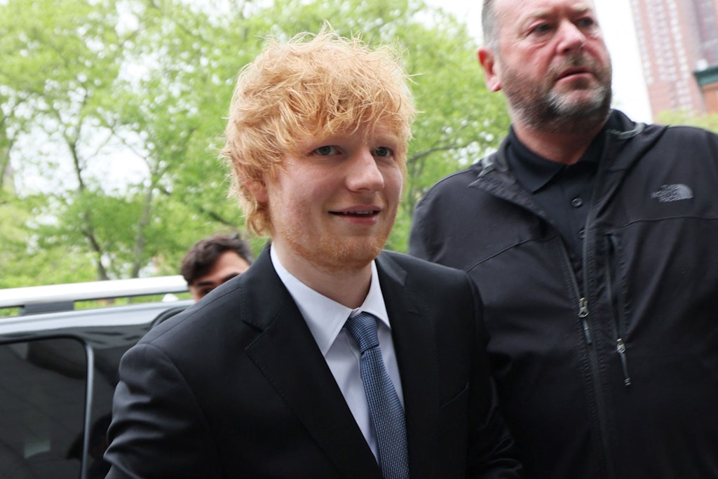 Ed Sheeran trifft am New Yorker Gericht ein.