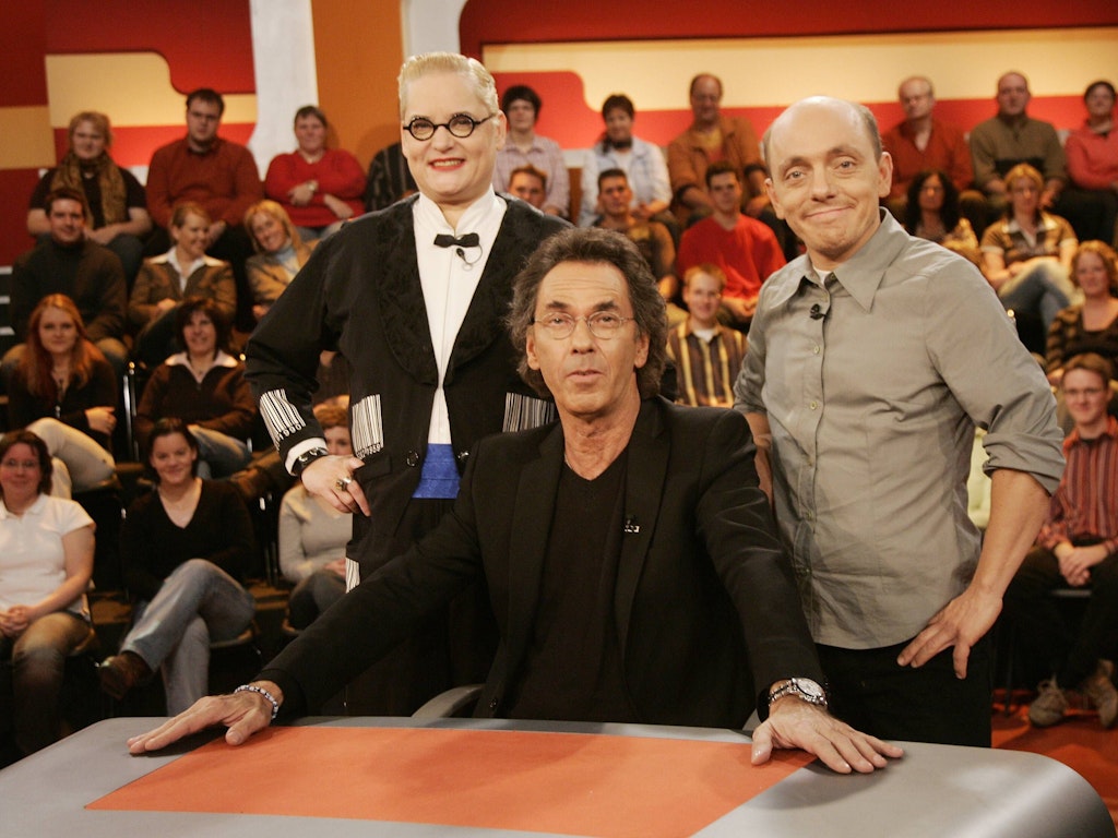Die frühere Stammbesetzung von „Genial daneben“: Hugo Egon Balder, Hella von Sinnen und Bernhard Hoecker.