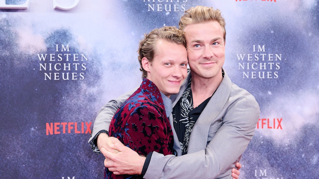 Ziemlich gute Kollegen: Felix Kammerer und Albrecht Schuch – beide sind für den Deutschen Filmpreis 2023 nominiert.