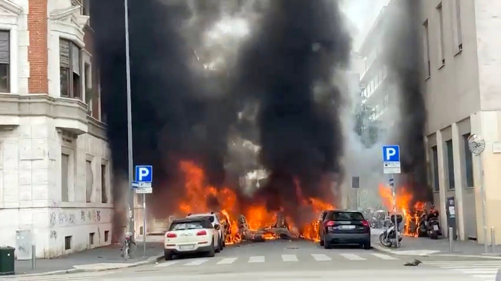 In Mailand gab es eine große Explosion.