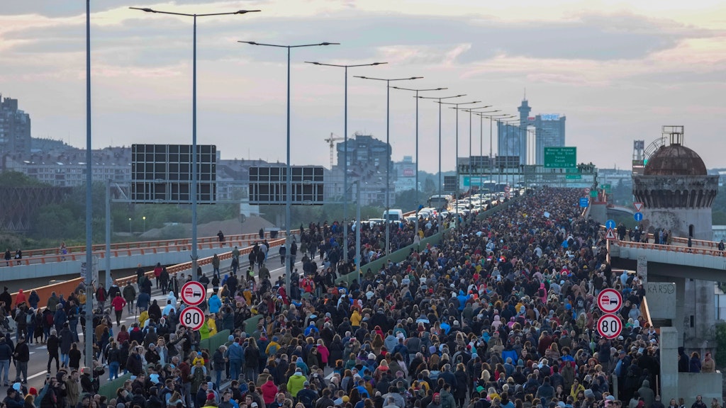 Die Straßen der Hauptstadt waren voll mit Protestierenden.