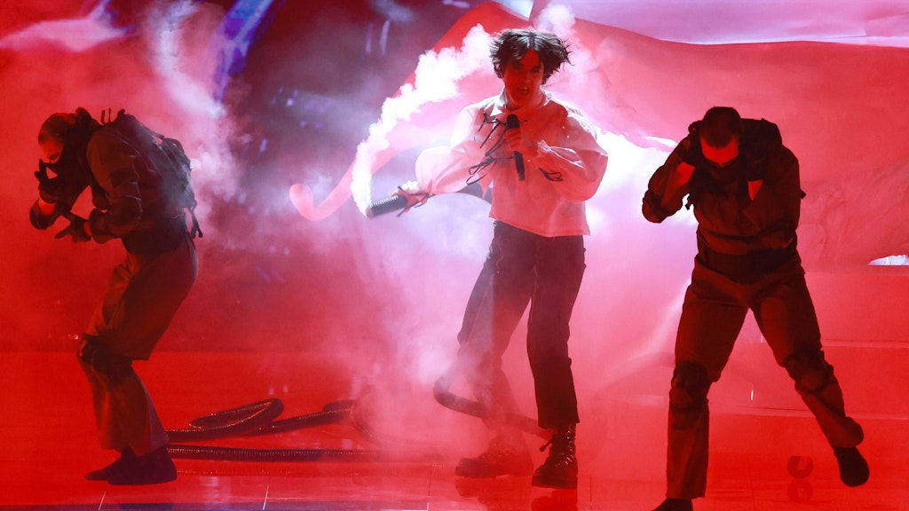 Luke Black beim ESC im Vorausscheid.
