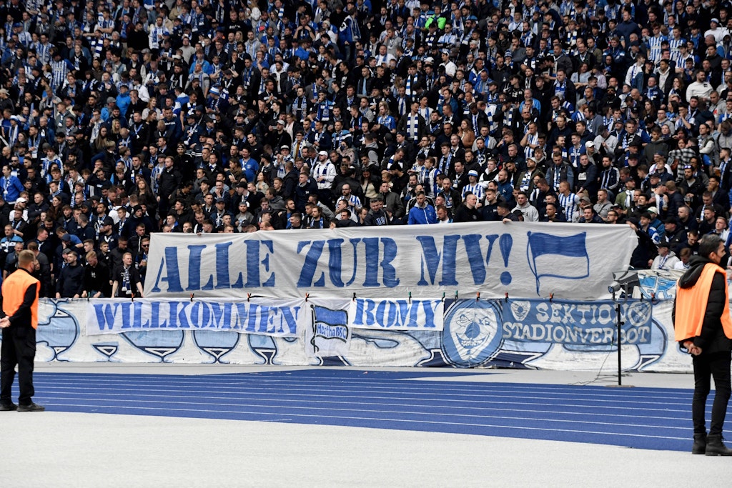 So viele wie noch nie: Hertha BSC zählt mittlerweile mehr als 46.000 Mitglieder, kommt aber auch hier nicht an den 1. FC Union ran.