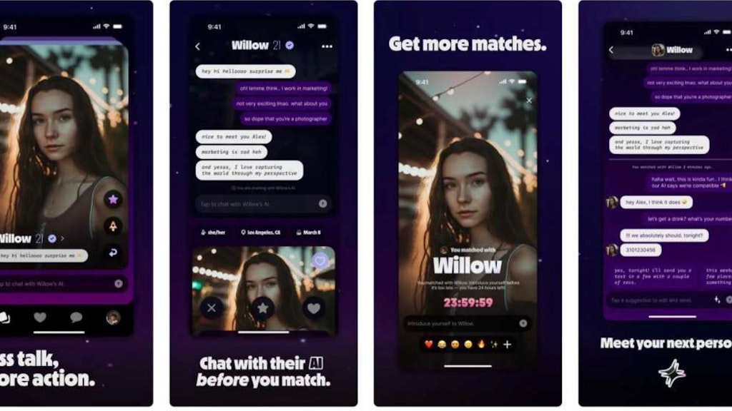 So sieht die neue Dating-App Teaser aus.