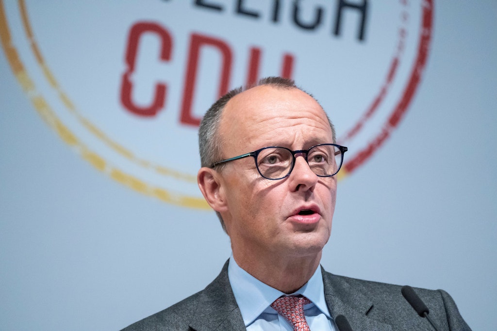 CDU-Chef Friedrich Merz keilte gegen die SPD zurück.