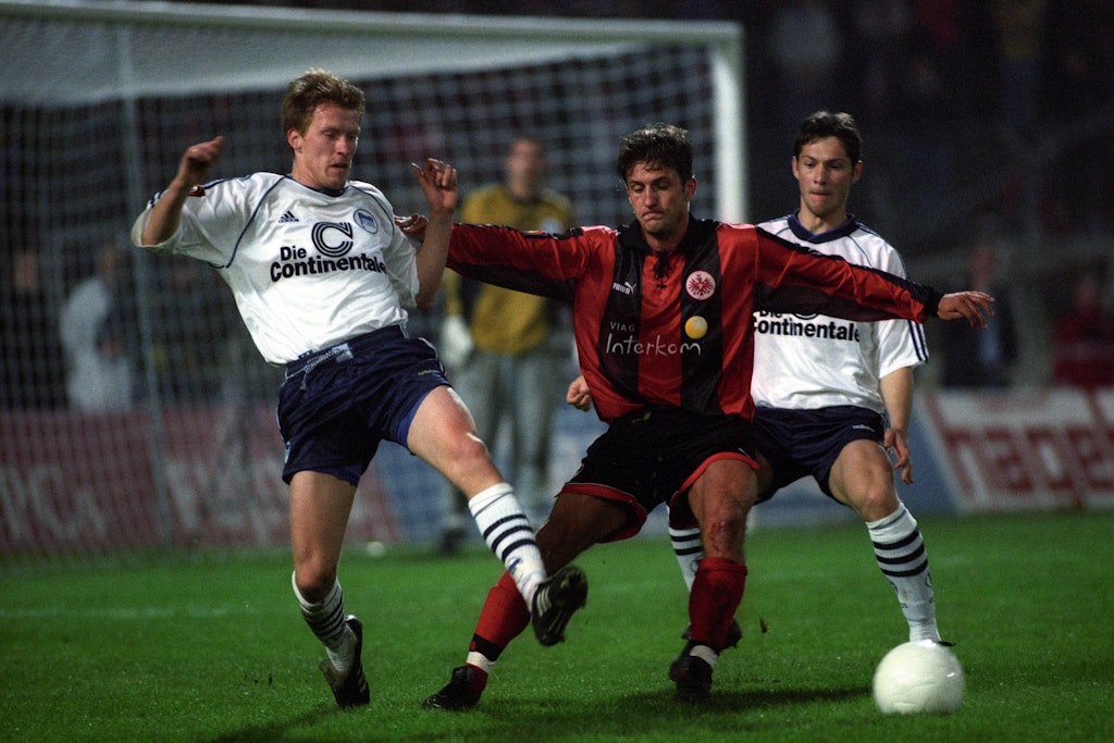 Zecke Neuendorf (l.) und Pal Dardai kämpften bereits 1999 Seite an Seite für Hertha BSC