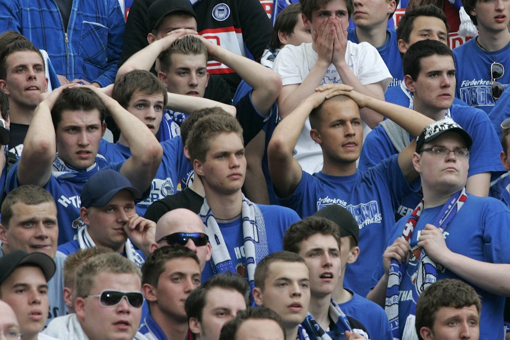 Langjährige Fans von Hertha BSC kennen das bittere Gefühl des Abstiegs: Doch am Sonnabend gegen Bochum soll es anders laufen.