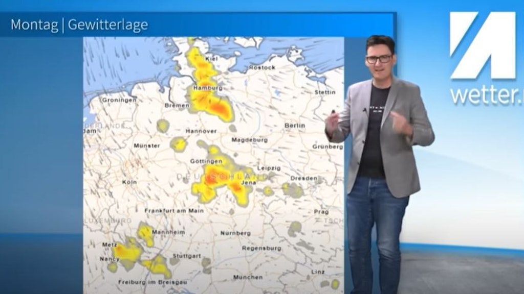 Dominik Jung von Wetter.net zeigt die Regionen in Deutschland mit der größten Unwetter-Gefahr.