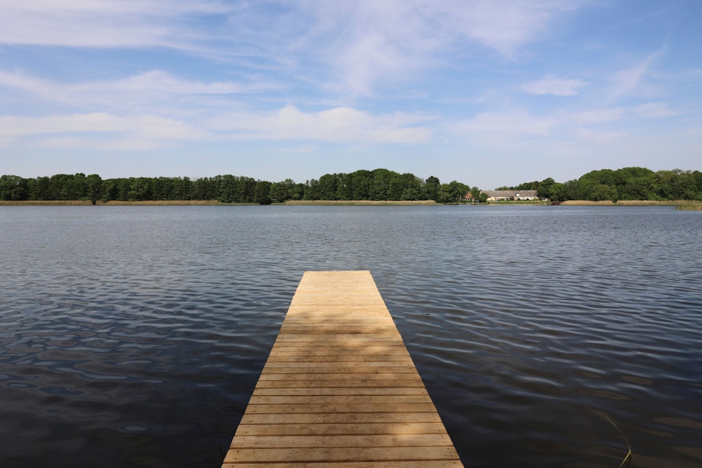 Zehdenick: Blick auf eine Badestelle am Großen Wentowsee.