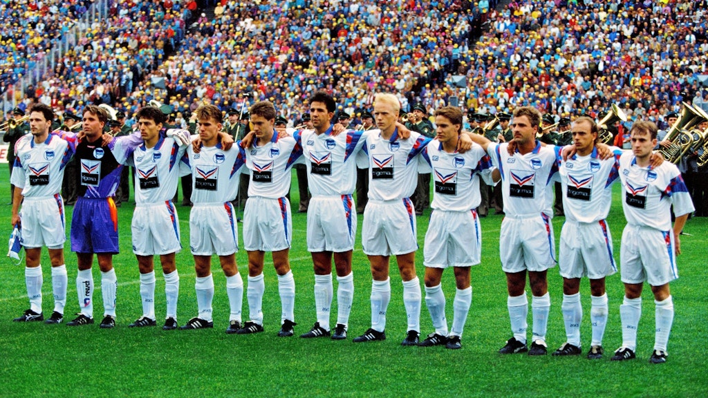 Die jungen Pokalhelden von Hertha BSC: 1993 spielten die Nachwuchs-Amateurkicker sensationell im Finale und weckten eine neue blau-weiße Euphorie.