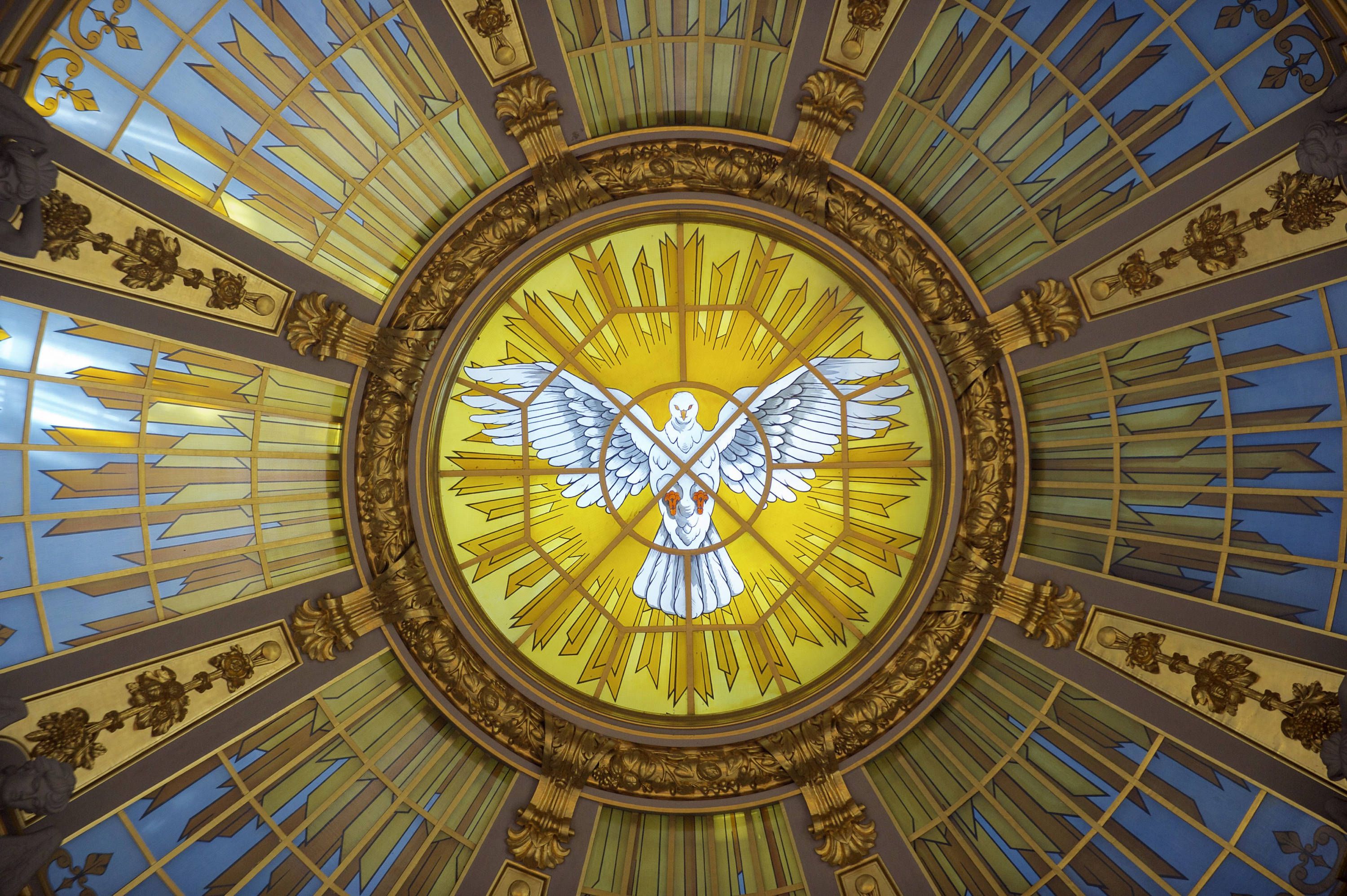 20 Katholische Gebetskarten Laminiert – Motiv „Heiliger Geist Feuer“, Religiöse Grüße & Spirituelle Begleitung