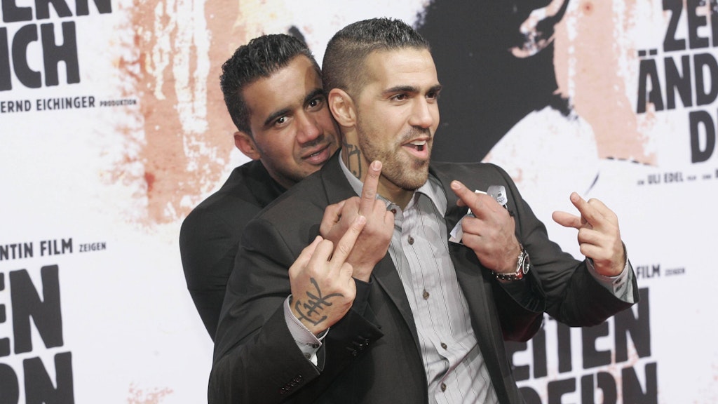 Zeiten ändern sich: Arafat Abou-Chaker and Bushido noch als Freunde in Berlin 2010.