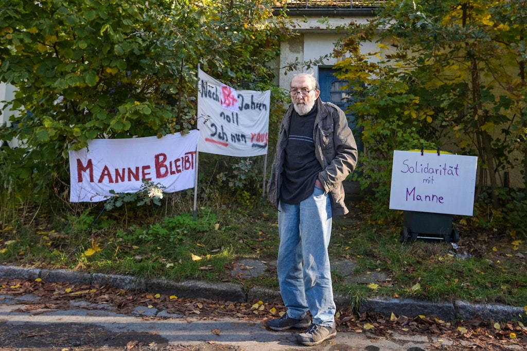 Kampf der Mieter der Steinberg-Siedlung: Manfred „Manne“ Moslehner droht der Verlust seiner Wohnung. 