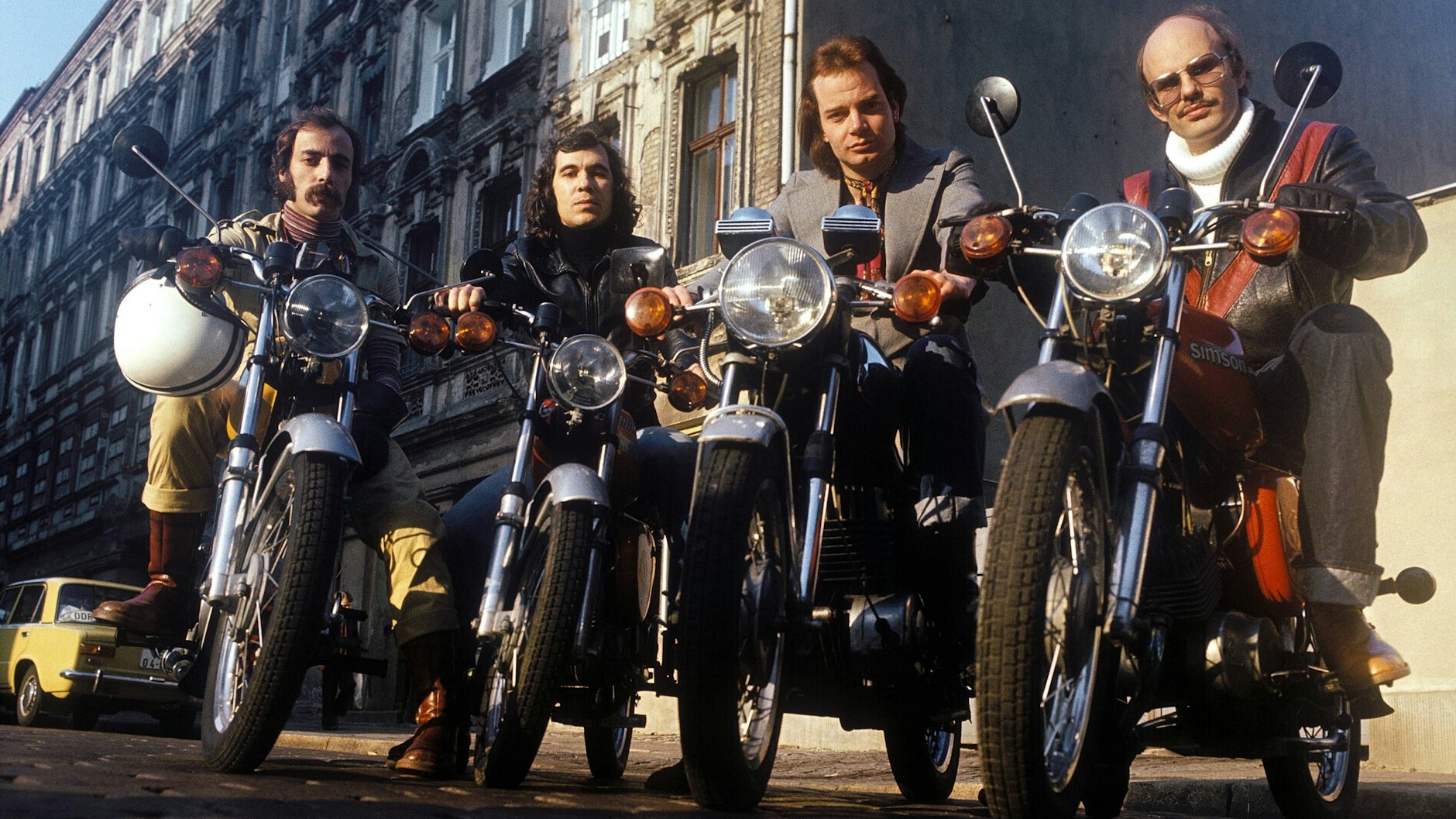 Nicht nur im Prenzlauer Berg: Fritz Puppel (re.) von City und seine Musiker waren die Rock-Kings in der DDR.&nbsp;