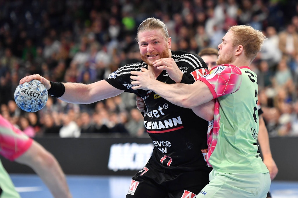 Hatten keinen richtigen Zugriff: Berlins Handball-Füchse in Erlangen.