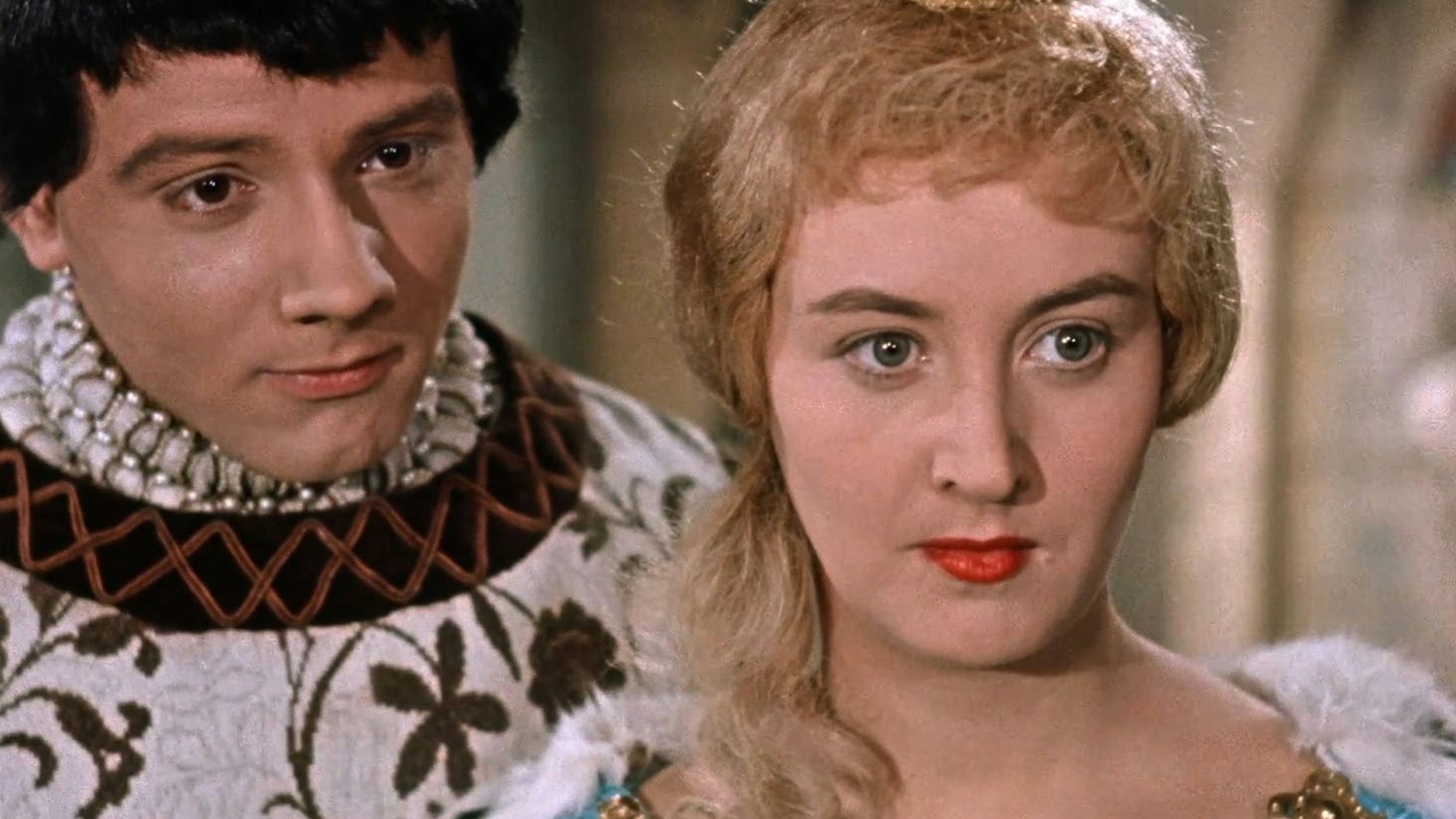 Karin Lesch in „Das Zaubermännchen“ neben Nikolaus Paryla, der in dem Märchen den König spielte.