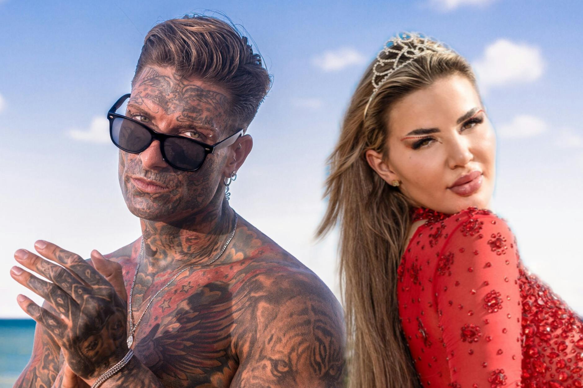 Kim Virginia und Nikola Glumac scheinen die aktuellen Gerüchte mit Humor zu nehmen.