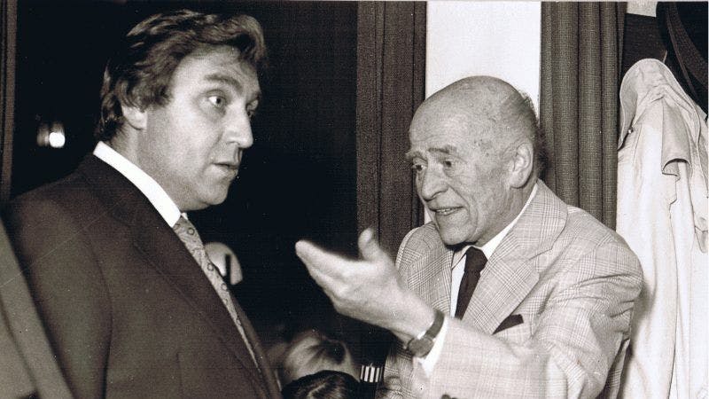 Winfried Krause gemeinsam mit Horst Feuerstein. Beide gehörten zu den großen Stars der DDR.