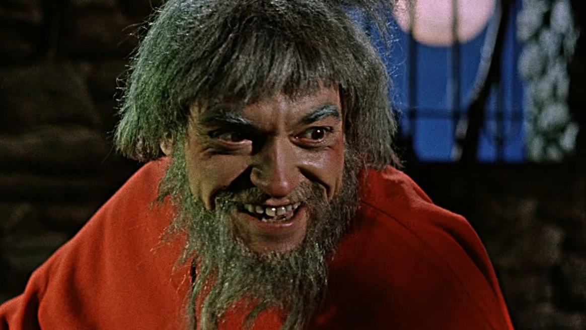 Er verwandelt Stroh zu Gold, hilft damit der Müllerstochter Marie aus der Patsche: Siegfried Seibt spielte das Rumpelstilzchen im DDR-Film „Das Zaubermännchen“.