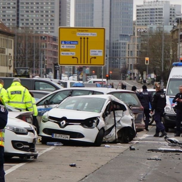 Bei dem Crash auf der Grunerstraße starb Fabien Martini in ihrem Kleinwagen.