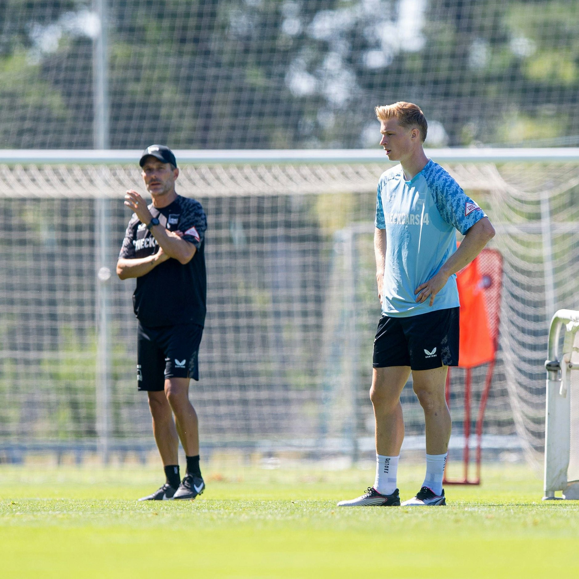 Julian Eitschberger will in der Sommervorbereitung Hertha-Trainer Stefan Leitl zeigen, dass er der richtige Mann für die rechte Seite ist.