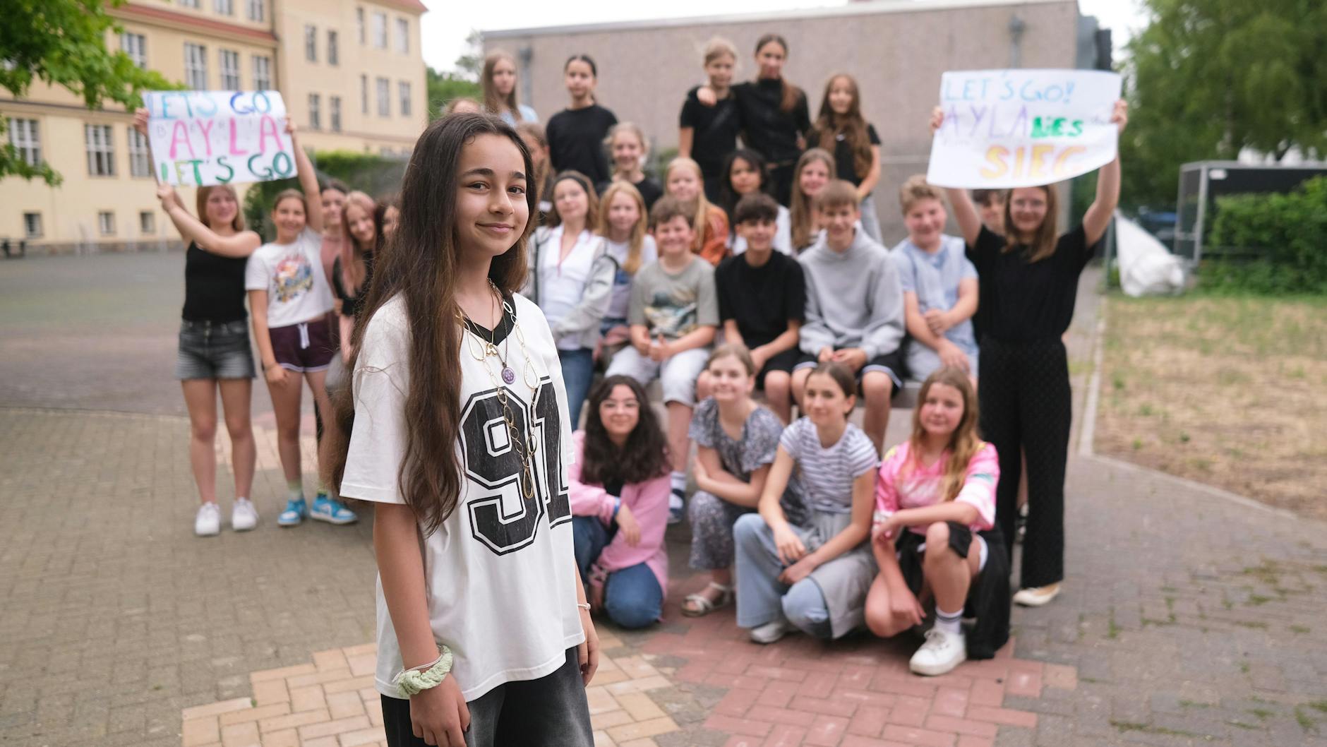 „Es macht Glücksgefühle, wenn man sieht, wie die genze Klasse einen unterstützt“, sagt Ayla.